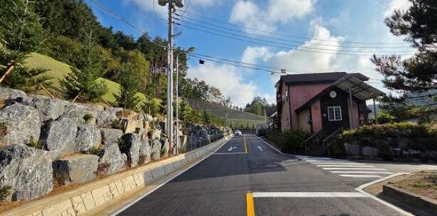 평창군 대관령면 수하리 옹벽 붕괴위험...