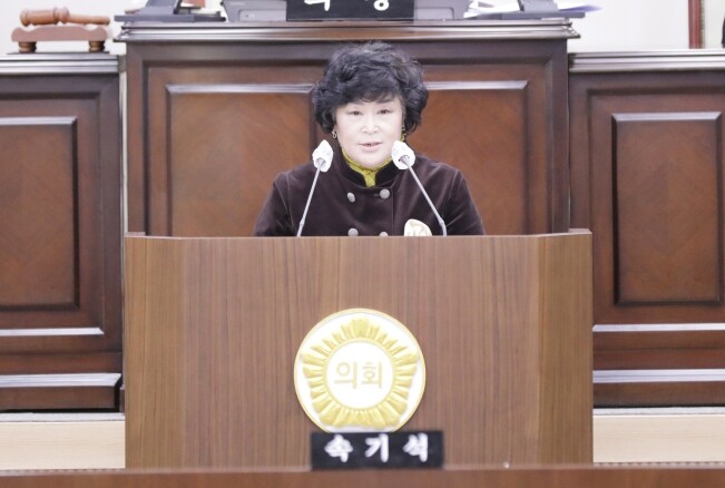 의령군의회, 오민자의원 친한경 골프장...