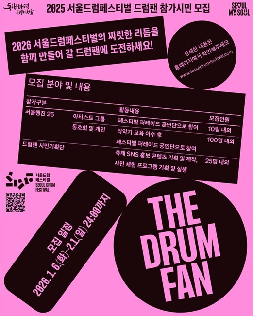 서울시, 2026 서울드럼페스티벌의 ...