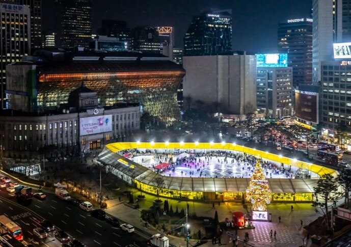 서울시, 도심 한복판 겨울 열기로 후...