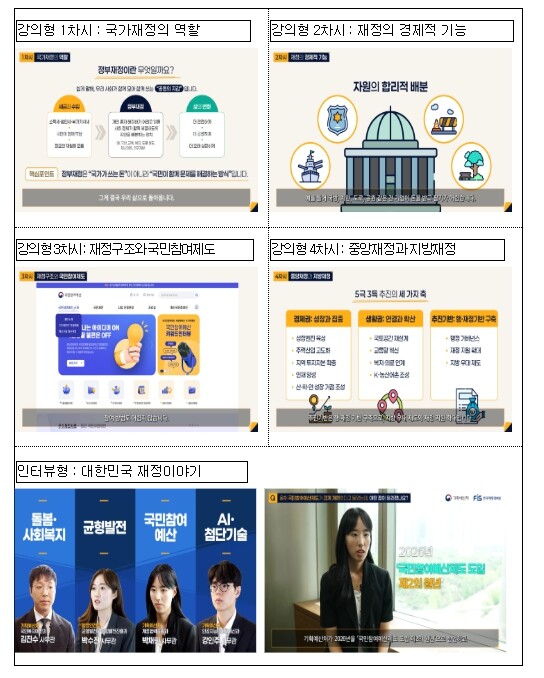 기획예산처, 일반국민 재정교육 이러닝 콘텐츠 공개